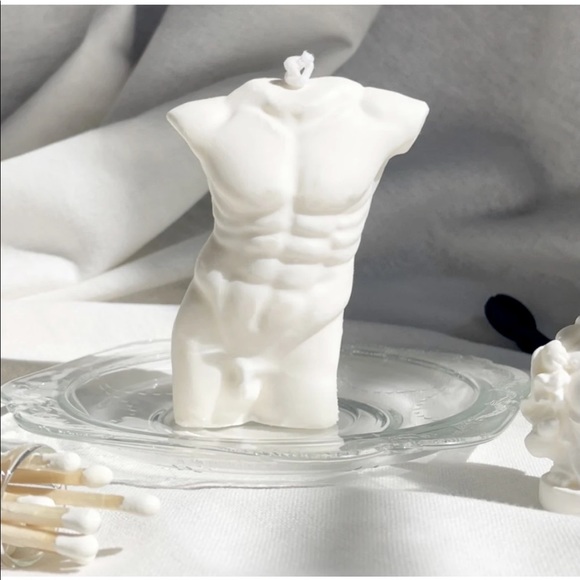 Other - Hand Poured Male Torso Soy Wax Sculptural Candle: Homme